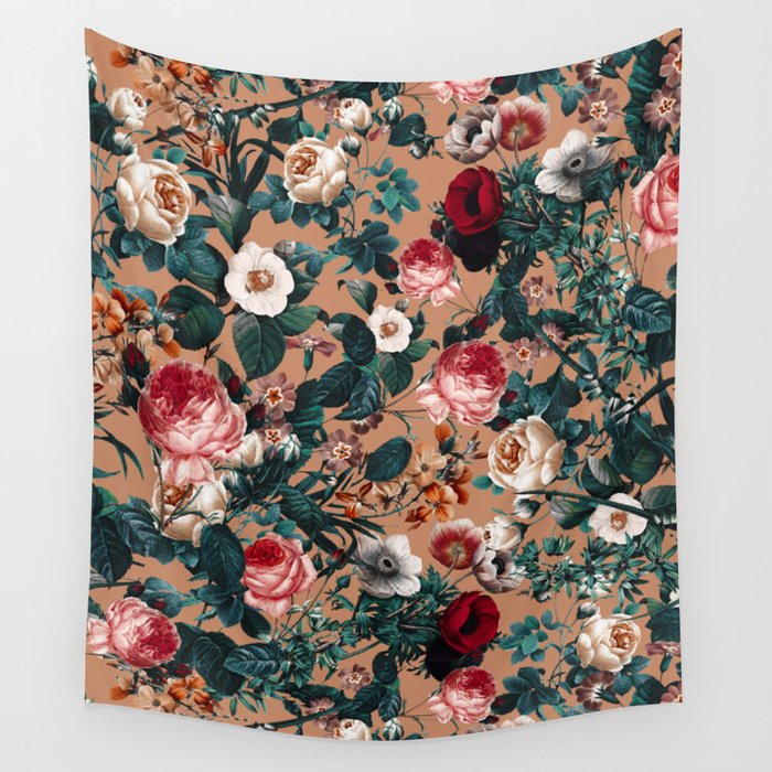 Winter Botanical Garden Wall Tapestry Gallery Image 4