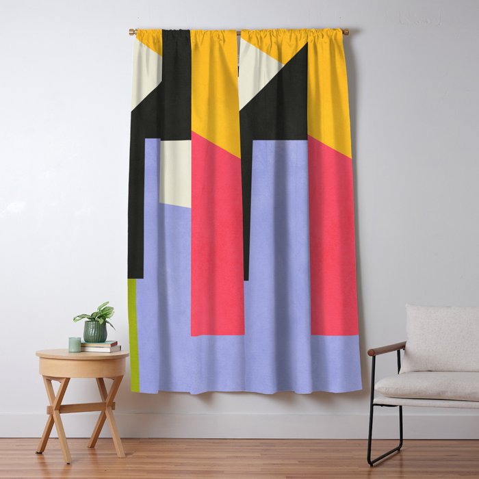 Geometric Shapes 14 Window Curtain Gallery Image 1