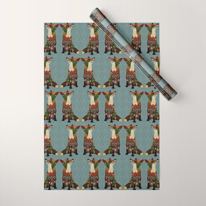 fox love Wrapping Paper Gallery Image 1