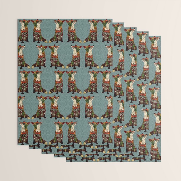 fox love Wrapping Paper Gallery Image 3
