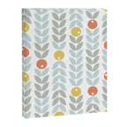 Mid Century Modern Retro Leaf and Circle Pattern Canvas Print Gallery Image 8