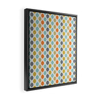 Retro Circles Mid Century Modern Background Framed Canvas Print Gallery Image 2