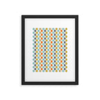 Retro Circles Mid Century Modern Background Framed Art Print Gallery Image 6