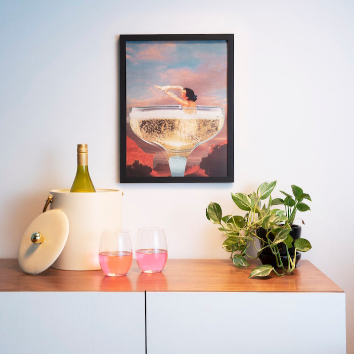Champagne Dreams - Limited Edition Foil Art Print