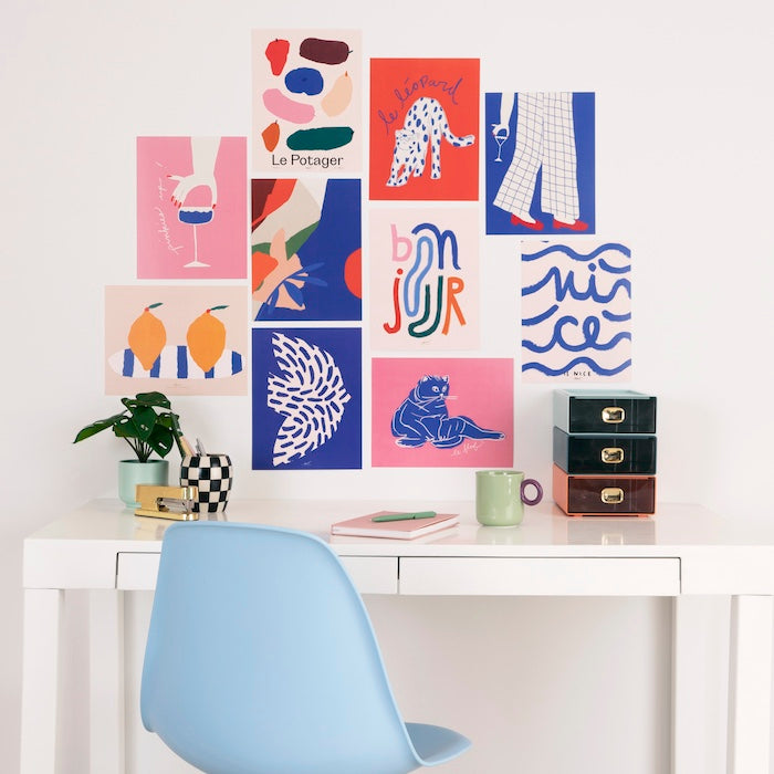 Playful Caricatures - Limited Edition Collage Set