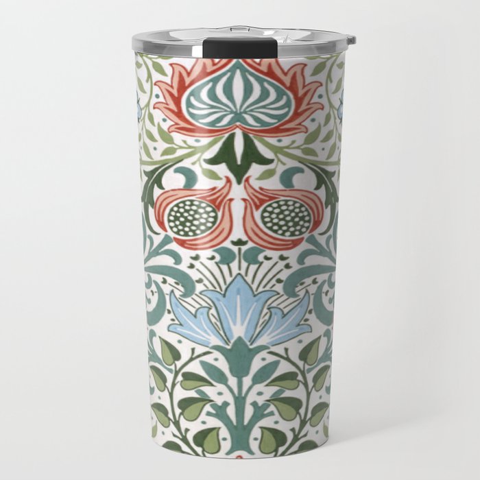 William Morris - floral Travel Mug Gallery Image 1