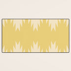Geometric Southwestern Minimalism - Bright Golden Yellow Desk Mat Gallery Image 3
