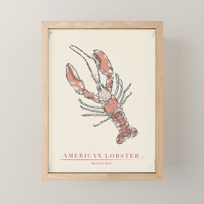 Lobster Mini Art Print Gallery Image 1