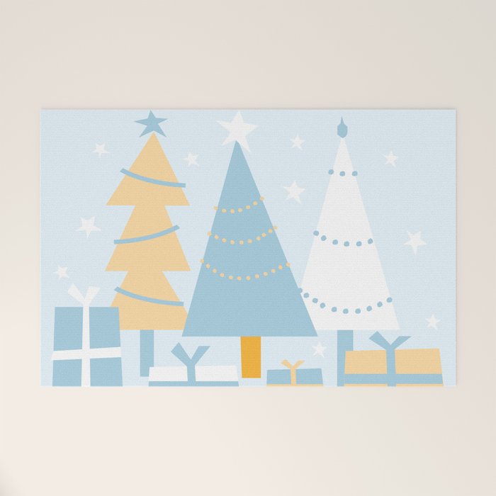 Christmas tree and presents Welcome Mat Gallery Image 1