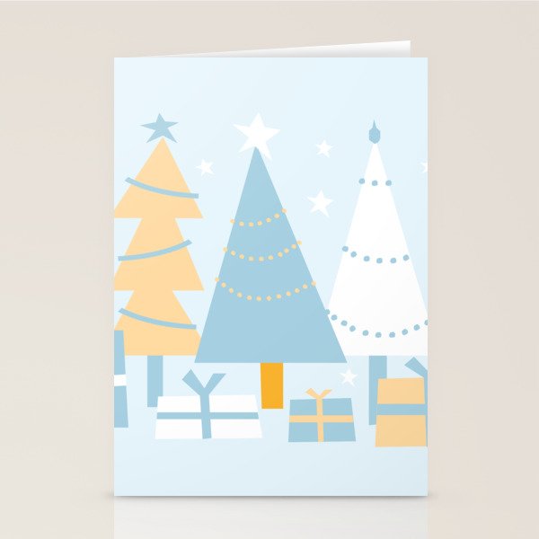 Christmas tree and presents Stationery Card Gallery Image 2