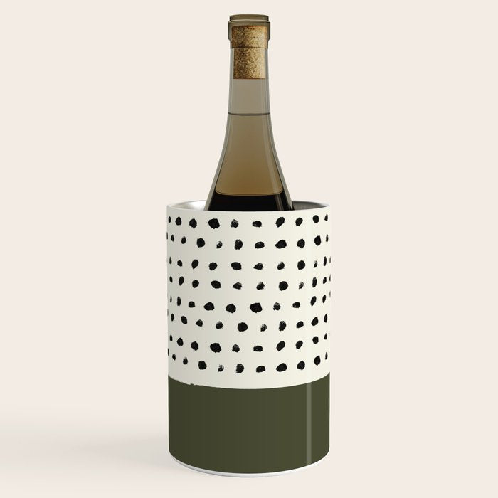 Olive Green x Stripes Wine Chiller Gallery Image 1