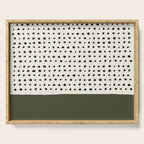 Olive Green x Stripes Serving Tray Gallery Image 1