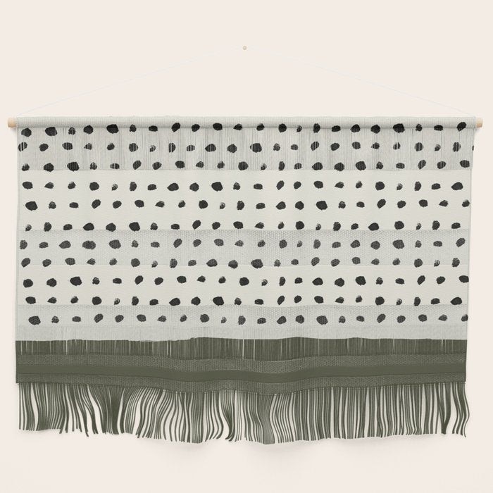 Olive Green x Stripes Wall Hanging Gallery Image 1