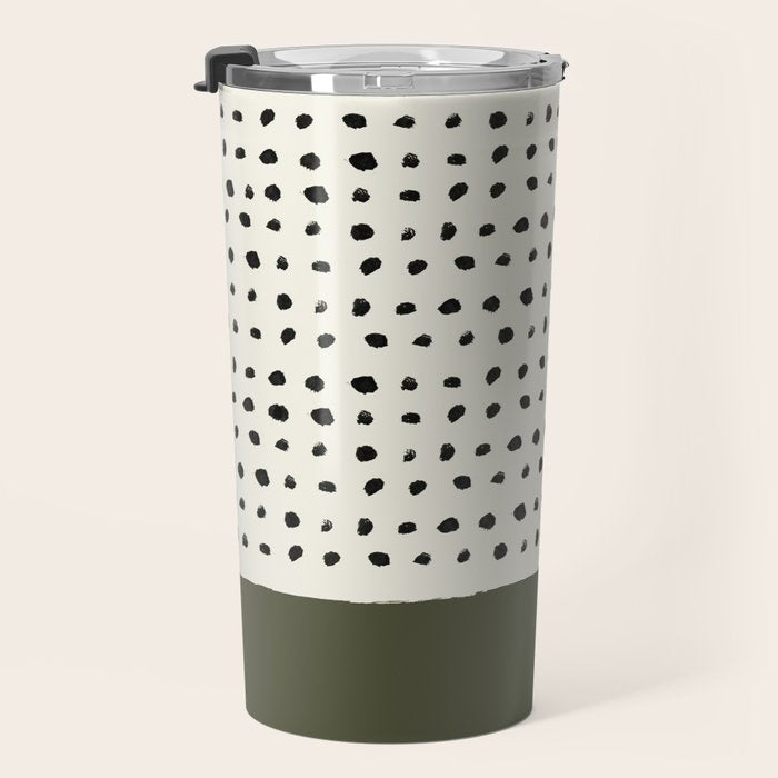 Olive Green x Stripes Travel Mug Gallery Image 3
