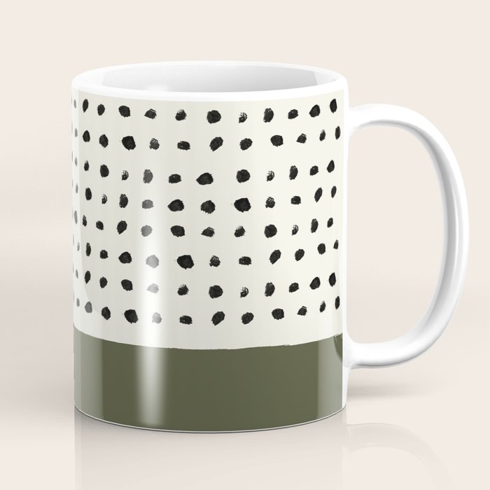 Olive Green x Stripes Coffee Mug Gallery Image 1