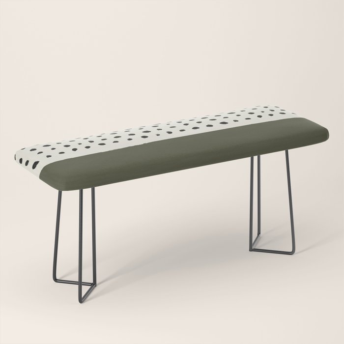 Olive Green x Stripes Bench Gallery Image 1
