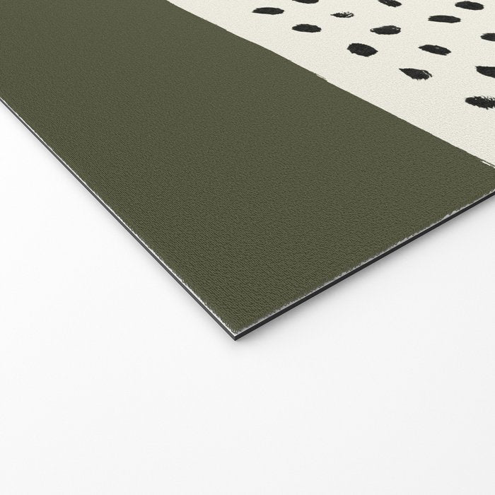 Olive Green x Stripes Welcome Mat Gallery Image 2