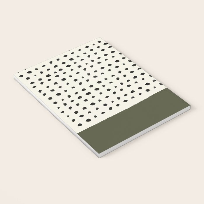 Olive Green x Stripes Notebook Gallery Image 3