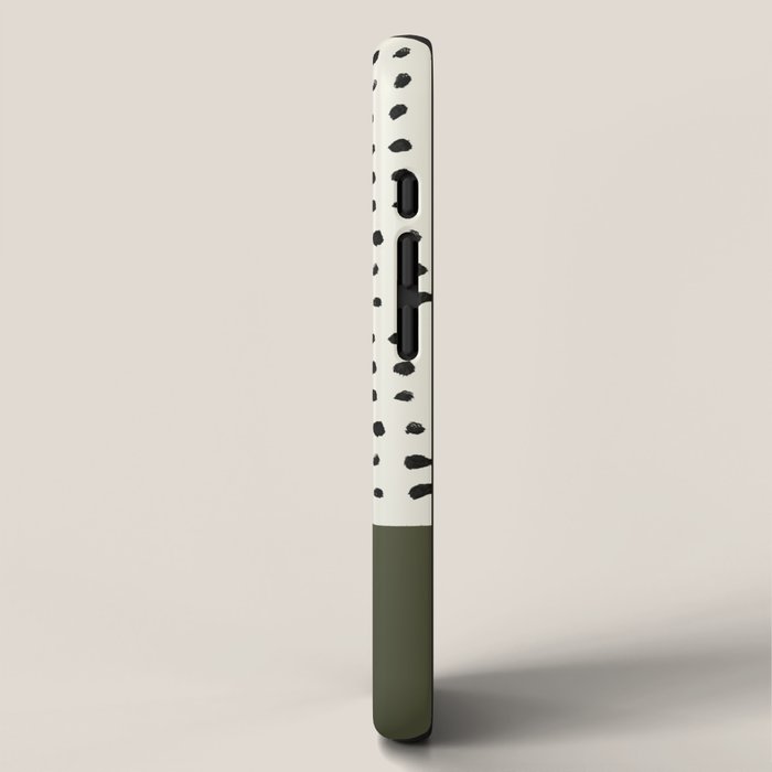 Olive Green x Stripes iPhone Case Gallery Image 2