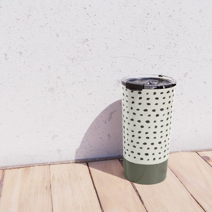 Olive Green x Stripes Travel Mug Gallery Image 4