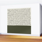 Olive Green x Stripes Wall Mural Gallery Image 2