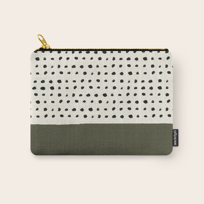 Olive Green x Stripes Carry All Pouch Gallery Image 1