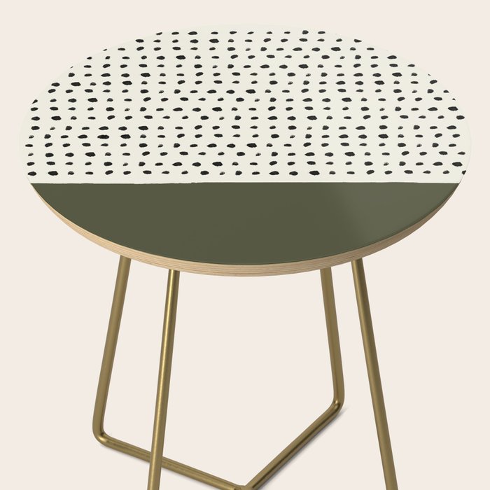 Olive Green x Stripes Side Table Gallery Image 2