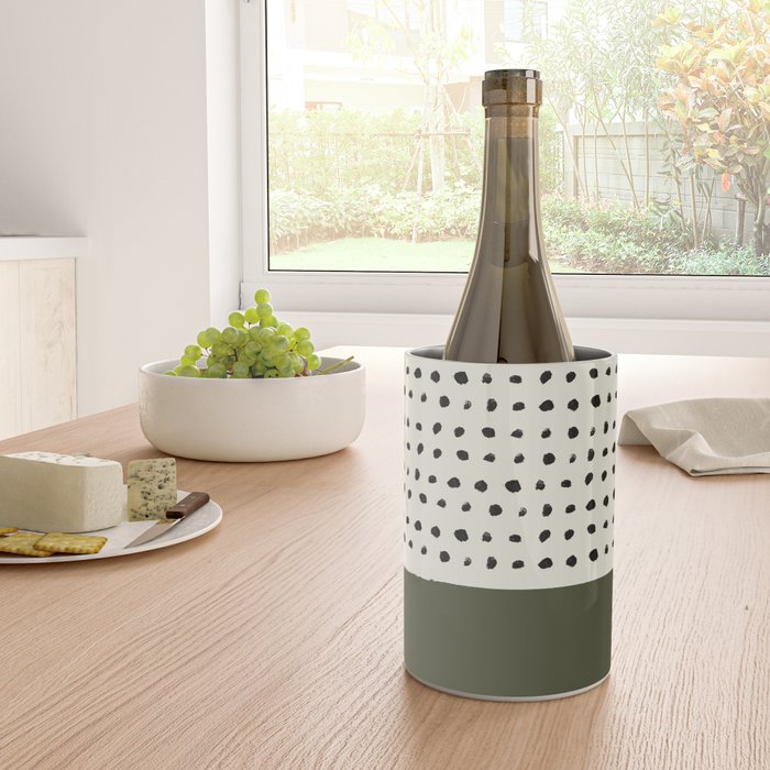 Olive Green x Stripes Wine Chiller Gallery Image 4