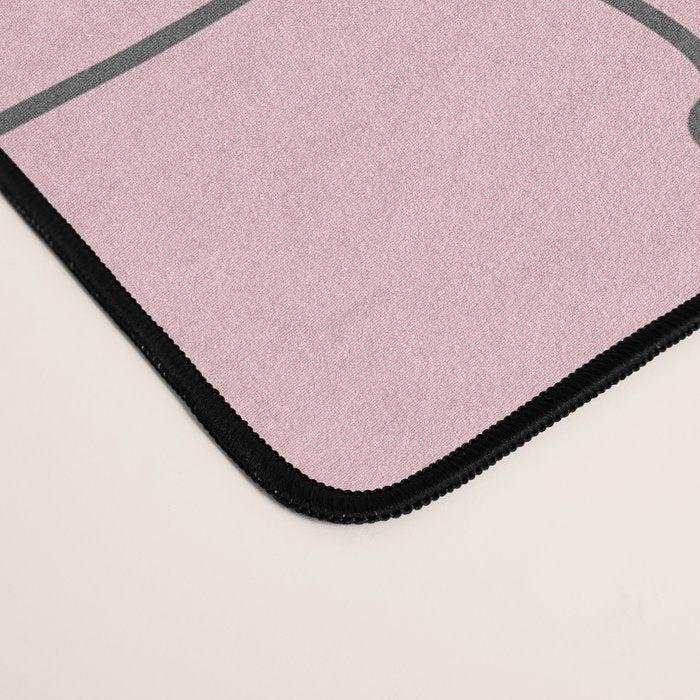 New York City Minimal Line Preppy Pink Desk Mat Gallery Image 4