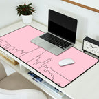 New York City Minimal Line Preppy Pink Desk Mat Gallery Image 2
