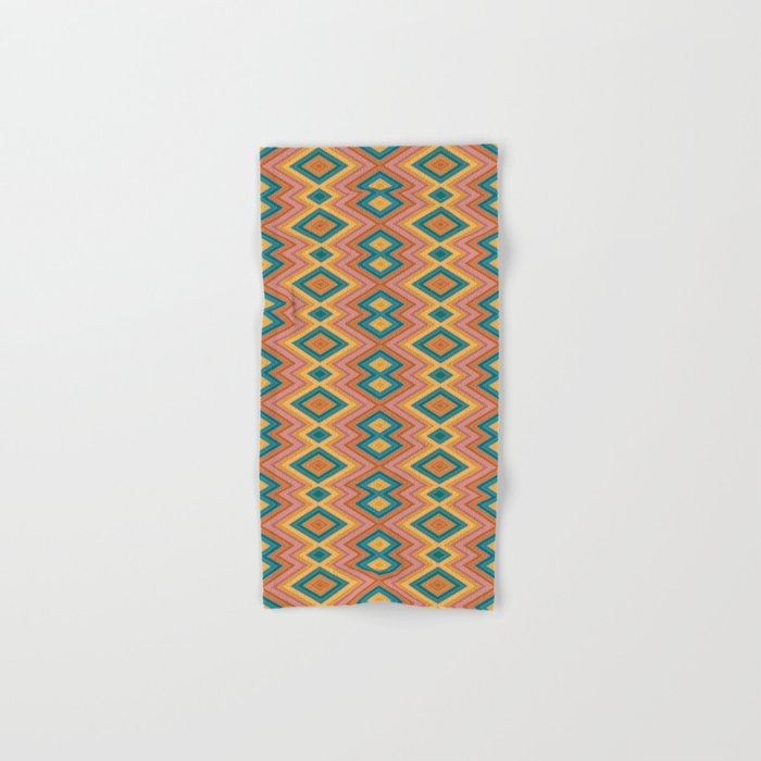 Boho Western Geometric Pattern I Bath Towel Gallery Image 1