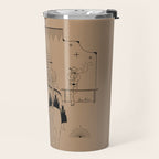 Last Stop - Tan & Black Travel Mug Gallery Image 2