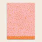Pink & Orange Painted Smudge Dots Cute Minimal Color Block Notebook Gallery Image 4