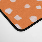 Pink & Orange Painted Smudge Dots Cute Minimal Color Block Desk Mat Gallery Image 4