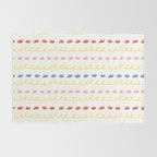 Abstract Cookie Pattern Doodle in White & Pink Rug Gallery Image 2