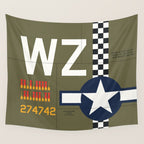 Aircraft Markings - USA P-47 Wall Tapestry Gallery Image 4