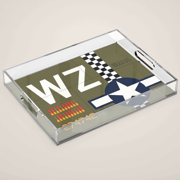 Aircraft Markings - USA P-47 Acrylic Tray Gallery Image 1