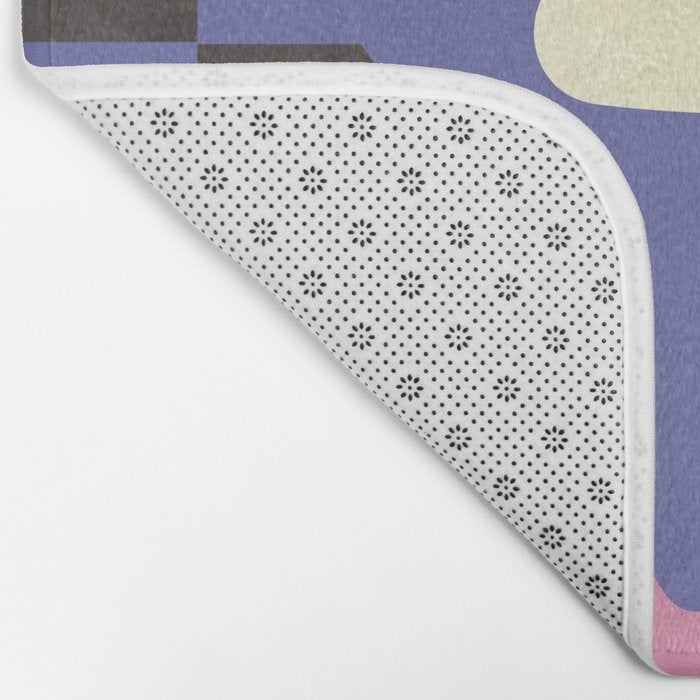 minimal shapes modern with cloud and sun Bath Mat Gallery Image 2