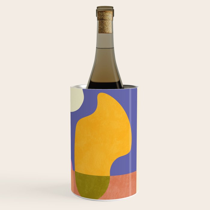 minimal shapes modern with cloud and sun Wine Chiller Gallery Image 3