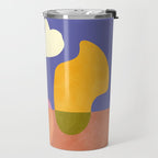 minimal shapes modern with cloud and sun Travel Mug Gallery Image 2