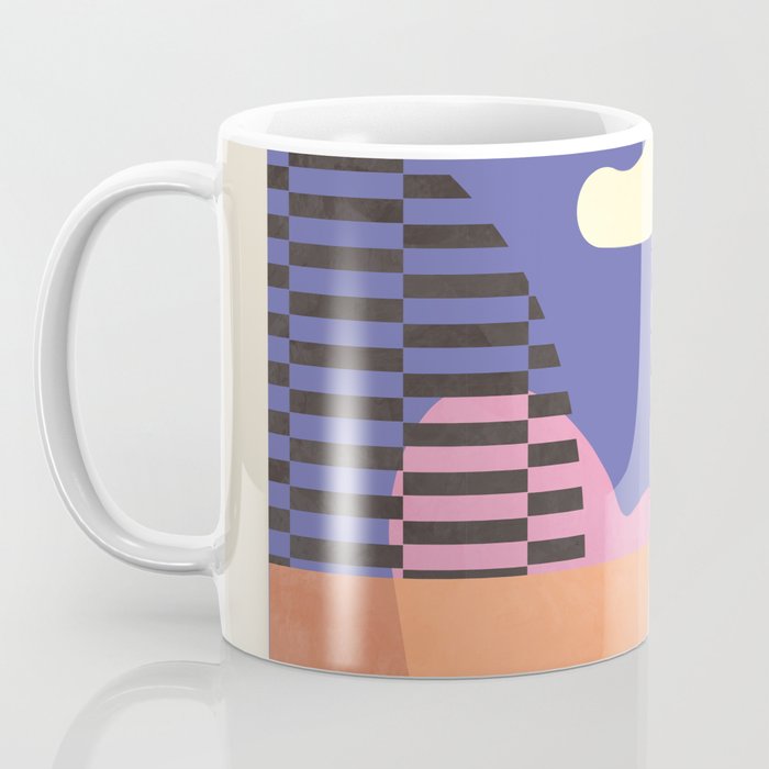 minimal shapes modern with cloud and sun Coffee Mug Gallery Image 3