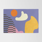 minimal shapes modern with cloud and sun Rug Gallery Image 2