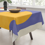 minimal shapes modern with cloud and sun Tablecloth Gallery Image 3