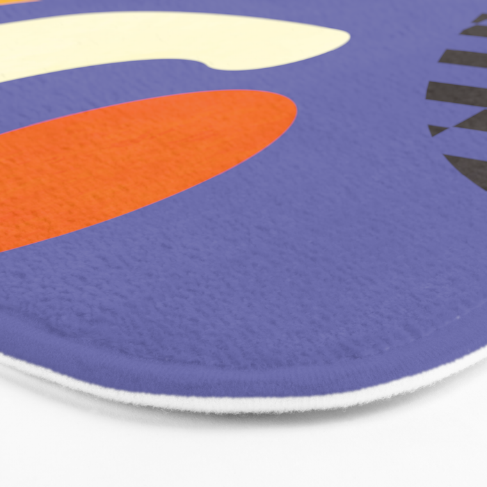 minimal shapes modern with cloud and sun Bath Mat Gallery Image 3