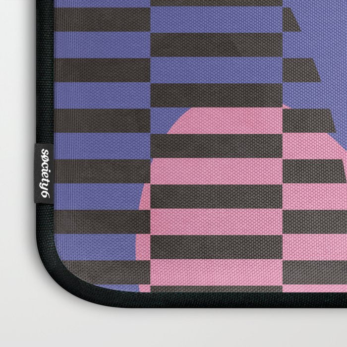 minimal shapes modern with cloud and sun Laptop Sleeve Gallery Image 3