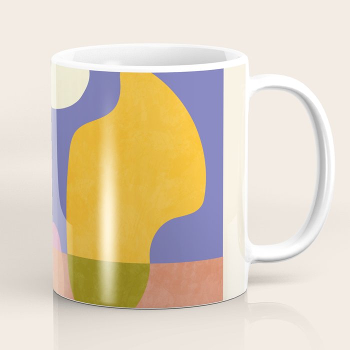 minimal shapes modern with cloud and sun Coffee Mug Gallery Image 1