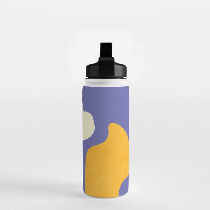 minimal shapes modern with cloud and sun Water Bottle Gallery Image 2