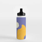 minimal shapes modern with cloud and sun Water Bottle Gallery Image 2