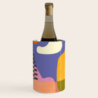 minimal shapes modern with cloud and sun Wine Chiller Gallery Image 1