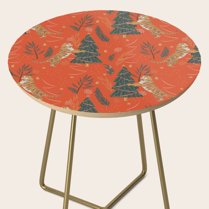 Tigers Christmas Side Table Gallery Image 2